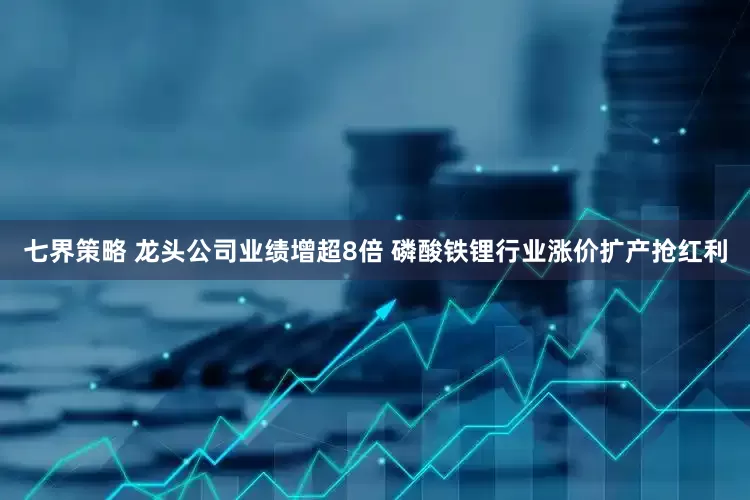 七界策略 龙头公司业绩增超8倍 磷酸铁锂行业涨价扩产抢红利