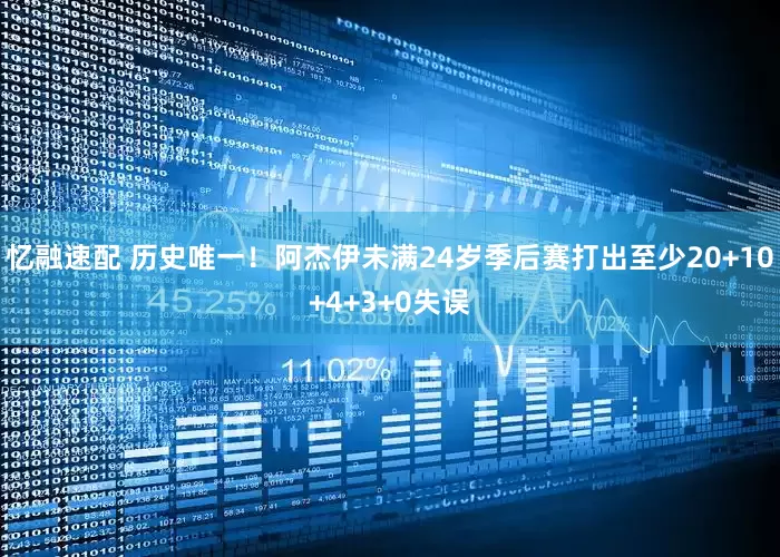 忆融速配 历史唯一！阿杰伊未满24岁季后赛打出至少20+10+4+3+0失误